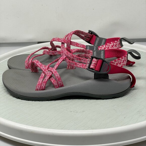 Chaco ZX1 Sandals Ecotread Sport Open Toe Outdoor Hiking Outdoor Pink Size 5 - Picture 2 of 12